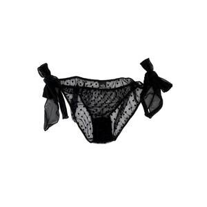 NEW ONLY HEARTS women's coucou lola side tie bikini panty in black
